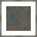 Abstract 8 Brown Framed Print