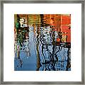 Abstract Boat Reflections Iv Framed Print