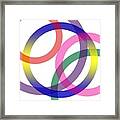 Abstract Circles No 2 Framed Print