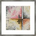 Abstract Contemporary Art Original Pastel Shaded Painting By Madart Framed Print