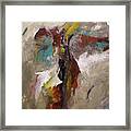 Abstract Contemporary Modern Original Painting On Canvas Framed Print