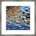 Abstract Dock Reflections I Color Framed Print