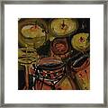 Abstract Drums Framed Print