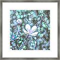 Abstract Flowers Sketch Framed Print