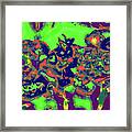 Abstract Mushrooms Framed Print