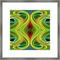 Abstract Of Swirls Framed Print