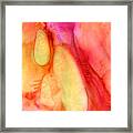 Abstract Painting - In The Beginning Framed Print by Michelle Wrighton
