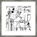 Abstract Postcard Framed Print