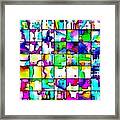 Abstract Quilt Framed Print