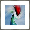 Abstract Rose In A Vase Framed Print