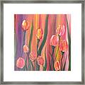 Abstract Tulips Framed Print