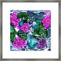 Abstract Water Lilies Framed Print
