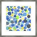 Abstract Watercolor Dots Iii Framed Print