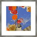 Abstracted Flowers In Ceramic Vase Framed Print