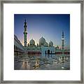 Abu Dhabi Grand Mosque Framed Print