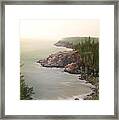 Acadia Maine Morning Mist Framed Print