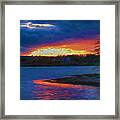 Acadia Maine Sunset Framed Print