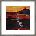 Across Amber Fields To The Sea Framed Print