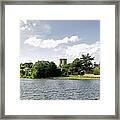 Across The Pool At Melbourne Hall Framed Print