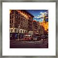 Action On The Upper West Framed Print