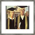 Adult Graduates Framed Print