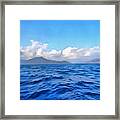 Aegean Blue Framed Print