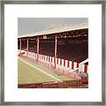 Afc Bournemouth - Dean Court - Se Main Stand 1- Late 1970s Framed Print