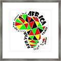 Africa Continent Framed Print