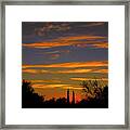 Afterglow Silhouette H49 Framed Print