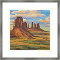 Afternoon Light Monument Valley Framed Print