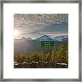 Afternoon Sun Over Tantalus Range From Lookout Framed Print