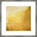 Afternoon Sunshine Country Road Framed Print