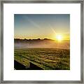 Afton Va Sunrise Framed Print