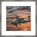 Ah-64 Apache Attack Helicopter Framed Print
