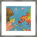 Air Force Angel And Dragon Framed Print