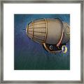 Airship In Flight Framed Print