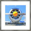 Airplane Engine Front View Framed Print