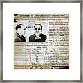 Al Capone Mugshot And Criminal History Framed Print