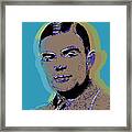 Alan Turing Pop Art Framed Print