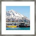 Alaska Kenai Fishing  Docks Framed Print