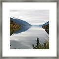 Alaskan Autumn On The Fjords Framed Print