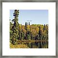 Alaskan Lake In Autumn Framed Print