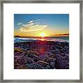 Alassio Sunset Framed Print