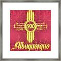 Albuquerque City Flag Framed Print