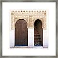 Alhambra Door And Stairs Framed Print