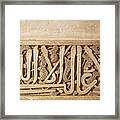 Alhambra Wall Detail4 Framed Print