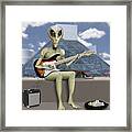 Alien Guitarist 2 Framed Print