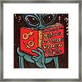 Alien Looking For Answers About Love Framed Print