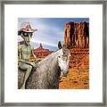 Alien Vacation - Monument Valley Framed Print