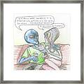 Alien's Rationally Discuss The Existence Of Humans Framed Print